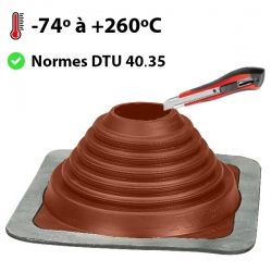Pipeco silicone rouge vulcanisé haute températures diamètre 70 au diamètre 177 mm - 1