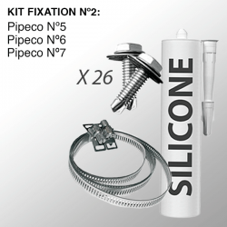 Kit fixation et étanchéité Pipeco sur Bac Acier - 3