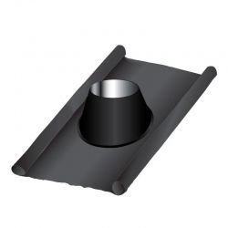 Kit solin d'étancheité plomb-inox Noir-Anthracite diamètre 120 - 2