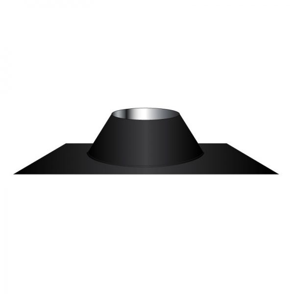 Conduit cheminée - Kit solin d'étancheité Aluminum-inox Noir-Anthracite diamètre 80 - 2
