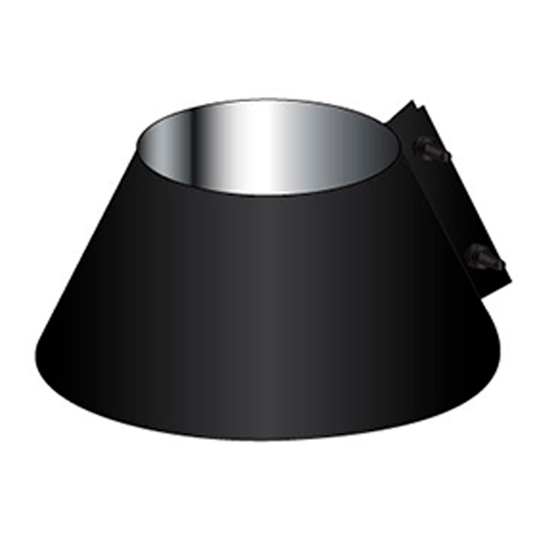Conduit cheminée - Kit solin d'étancheité Aluminum-inox Noir-Anthracite diamètre 80 - 3