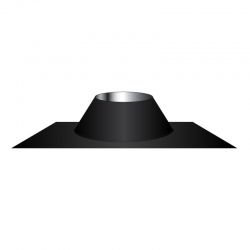 Conduit cheminée - Kit solin d'étancheité Aluminum-inox Noir-Anthracite diamètre 90 - 2