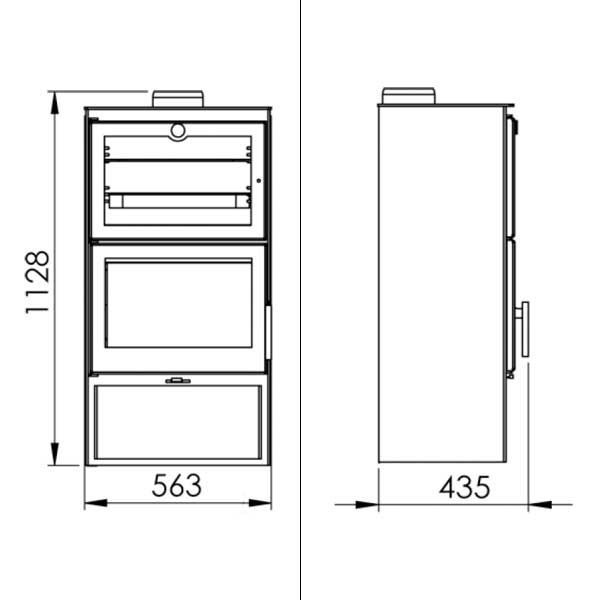PANADERO Poêle à bois GOURMET EcoDesign 7,1 kW - 3 PANADERO Poêle à bois GOURMET EcoDesign 7,1 kW - 3