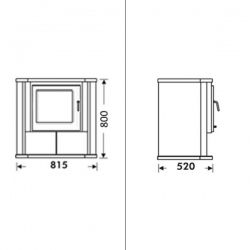 PANADERO Poêle à bois SINTRA EcoDesign 7 kW - 3