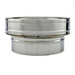 Adaptateur de conduit simple à double paroi isolé Ø120 x Ø125-175 - 2