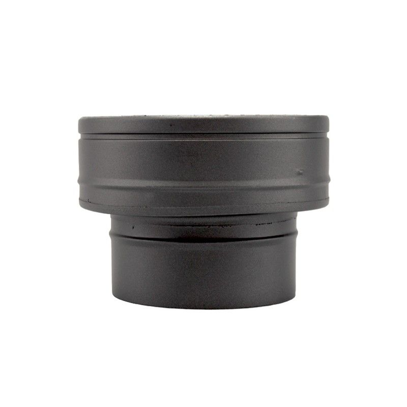 Adaptateur conduit simple à double paroi isolé Noir Ø100 x Ø100-150 - 2 Adaptateur conduit simple à double paroi isolé Noir Ø100 x Ø100-150 - 2