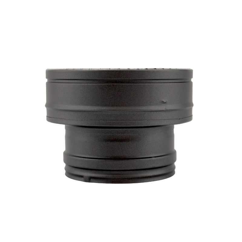 Adaptateur conduit simple à double paroi isolé Noir Ø125 x Ø125-175 - 4 Adaptateur conduit simple à double paroi isolé Noir Ø125 x Ø125-175 - 4