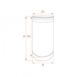 Tuyau 33CM en Inox diamètre 240 - 4