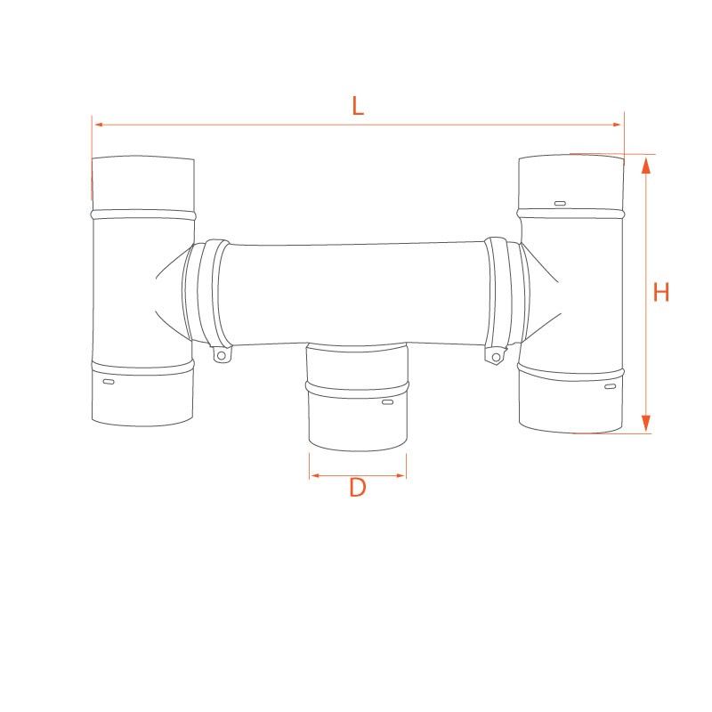 Chapeau conduit cheminée Inox anti-intempéries diamètre 140 - 6 Chapeau conduit cheminée Inox anti-intempéries diamètre 140 - 6