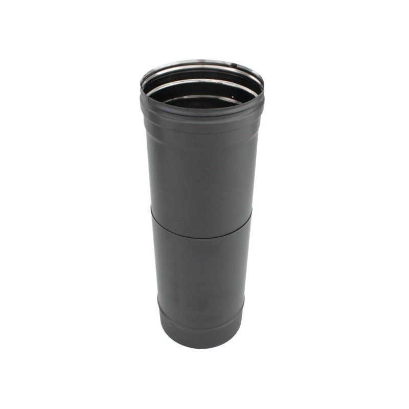 Tuyau télescopique 15/25CM Noir-Anthracite diamètre 160 - 1