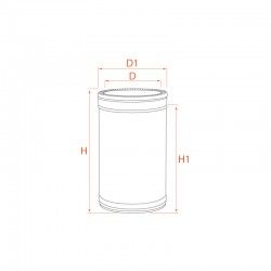 Tuyau 33cm double paroi isolé diamètre 80-130 - 5