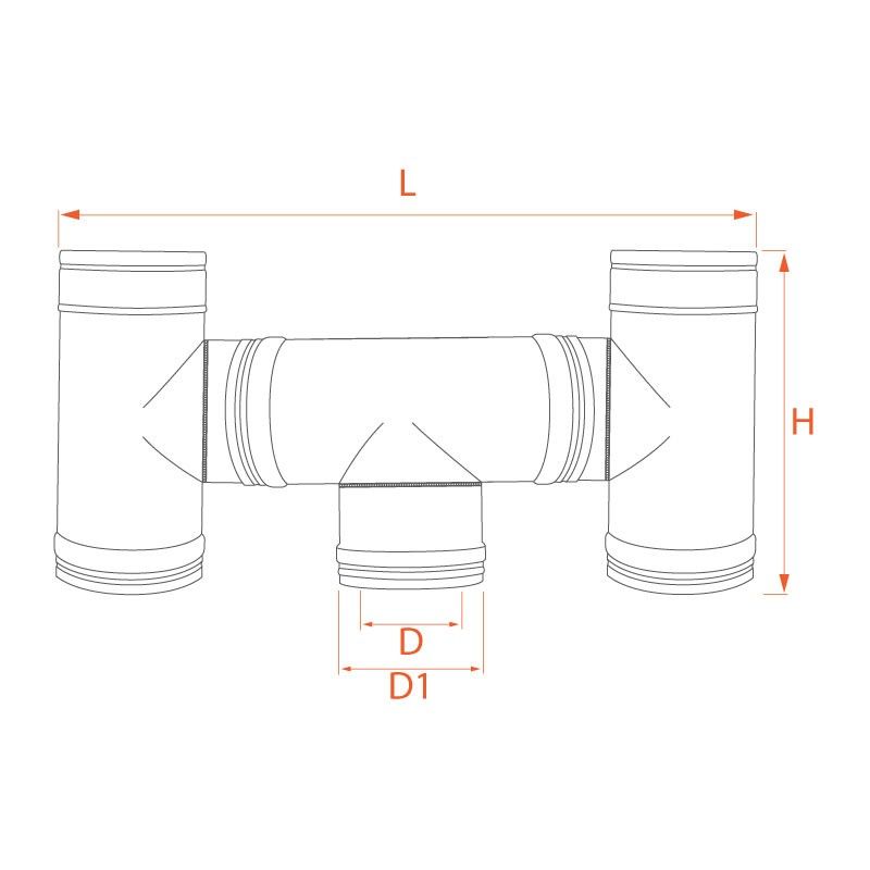 Chapeau anti-intempéries conduit DP diamètre 100-150 - 6 Chapeau anti-intempéries conduit DP diamètre 100-150 - 6
