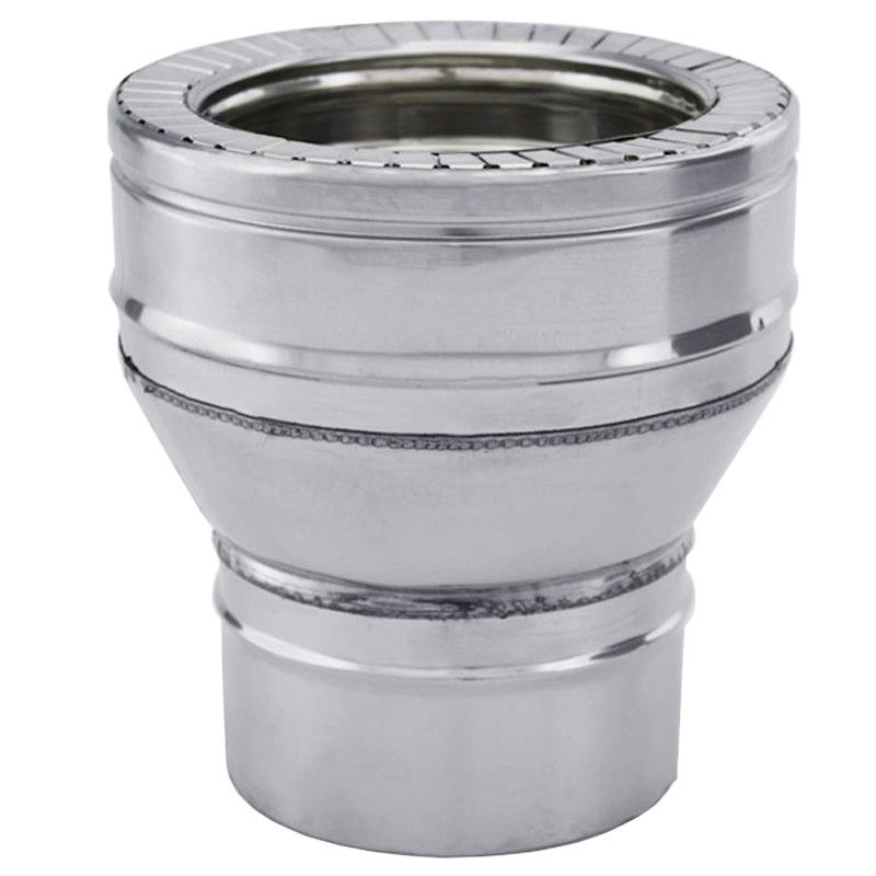 Adaptateur de poêle à conduit double paroi Ø130 x Ø150-200 - 1 Adaptateur de poêle à conduit double paroi Ø130 x Ø150-200 - 1
