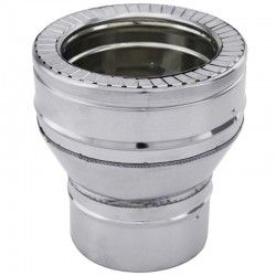 Adaptateur de poêle à conduit double paroi Ø130 x Ø150-200 - 2
