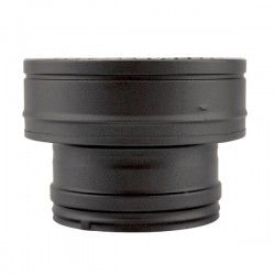 Adaptateur conduit simple à double paroi isolé Noir Ø80 x Ø100-150 - 4