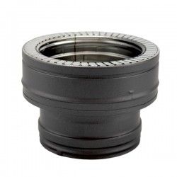 Adaptateur conduit simple à double paroi isolé Noir Ø230 x Ø250-300 - 3