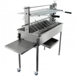 Barbecue / Grill à charbon en Inox BlazeElite 3 en 1 - 2