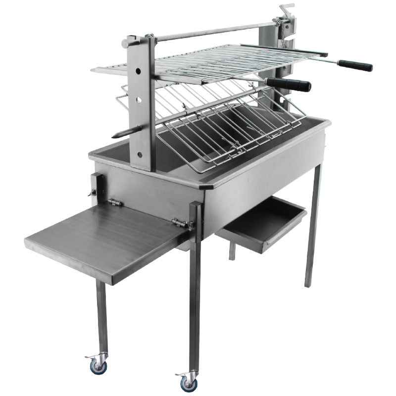 Barbecue / Grill à charbon en Inox BlazeElite 3 en 1 - 2 Barbecue / Grill à charbon en Inox BlazeElite 3 en 1 - 2