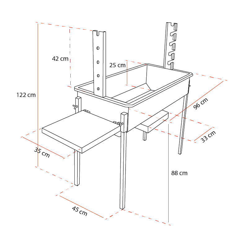 Barbecue / Grill à charbon en Inox BlazeElite 3 en 1 - 22 Barbecue / Grill à charbon en Inox BlazeElite 3 en 1 - 22