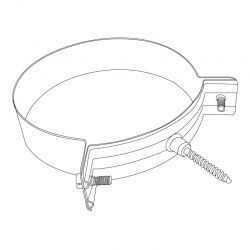 Collier 40 fixation murale à vis diamètre 140 - Conduit cheminée - 3