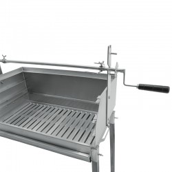 Barbecue à charbon Blaze Inox TourneBroche rotatif 60x40 - 3