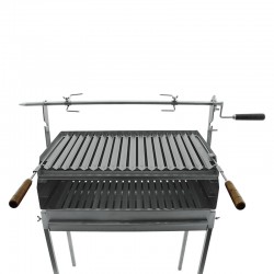 Barbecue à charbon Blaze Inox TourneBroche rotatif 60x40 - 6