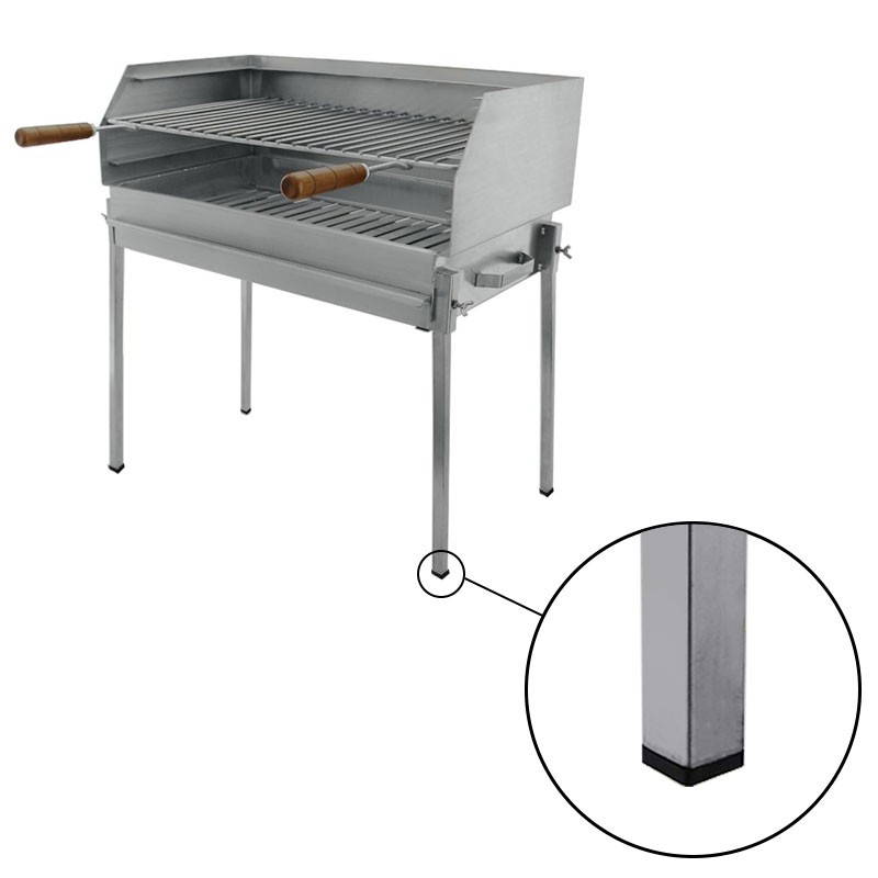 Barbecue à charbon Blaze Inox TourneBroche rotatif 60x40 - 9 Barbecue à charbon Blaze Inox TourneBroche rotatif 60x40 - 9