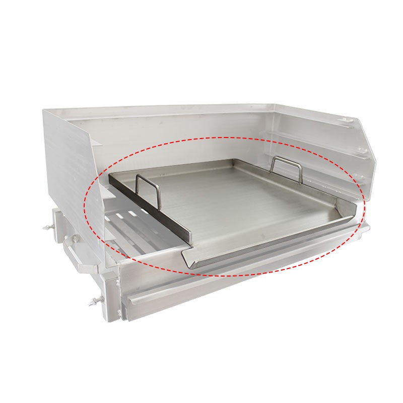 Plaque / Planche grill pour barbecue Inox 40x40 - 6