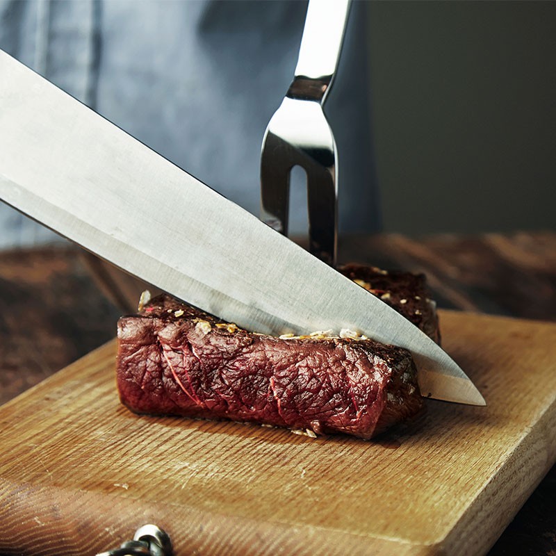 Fourchette pour barbecue BBQ 60 cm en acier inoxydable - 2