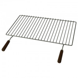 Grille barbecue BBQ Inox double manche 58x38 - 4