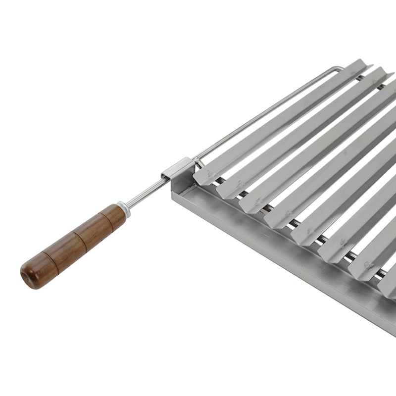 Grille barbecue BBQ Argentine en acier inoxydable 68x38 - 4 Grille barbecue BBQ Argentine en acier inoxydable 68x38 - 4