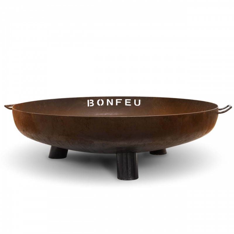 Brasero d’extérieur BonBowl Plus avec pieds en acier Corten Ø60 - 2 Brasero d’extérieur BonBowl Plus avec pieds en acier Corten Ø60 - 2