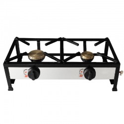 Table de cuisson à gaz autoportante 70x35 2 foyers - 1