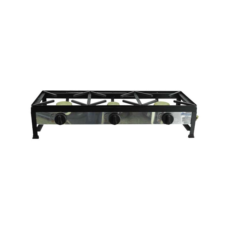 Table de cuisson à gaz autoportante 90x30 3 foyers - 1