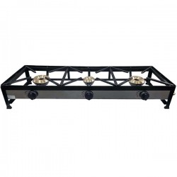 Table de cuisson à gaz autoportante MAXI 120x40 3 foyers - 1