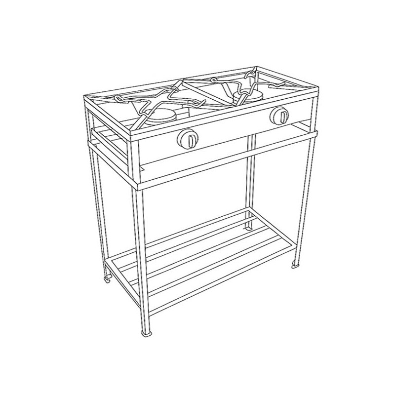 Banc pour cuisinière 80x40 H62 - 3