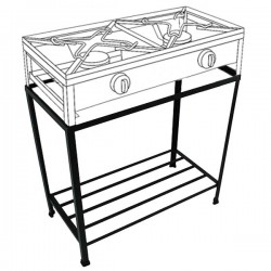 Banc pour cuisinière 80x40 H62 - 1