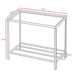 Banc pour cuisinière 80x40 H62 - 4