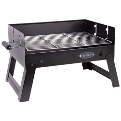 Barbecue au charbon portable et pliable 45,5 x 34,5 x 31,5 cm - 1