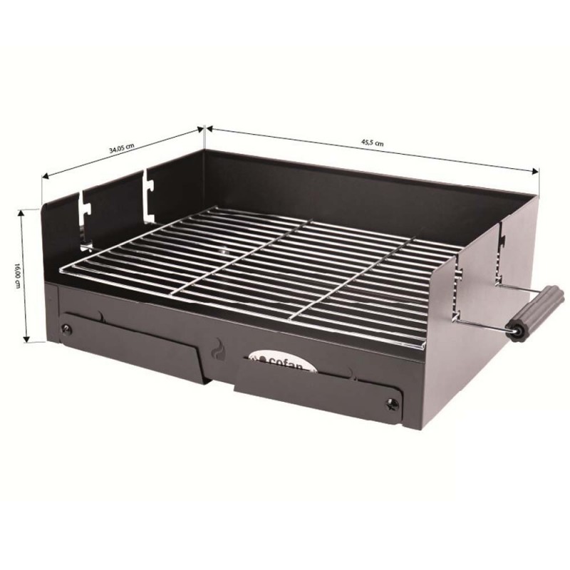 Barbecue au charbon portable et pliable 45,5 x 34,5 x 31,5 cm - 5 Barbecue au charbon portable et pliable 45,5 x 34,5 x 31,5 cm - 5
