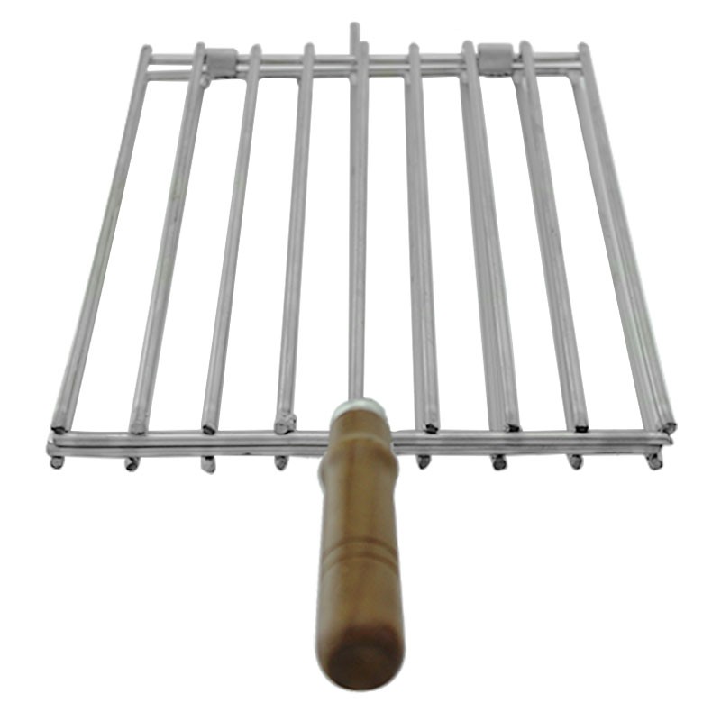 Grille pour barbecue en inox 32x22 cm - 4 Grille pour barbecue en inox 32x22 cm - 4