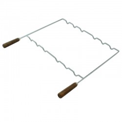 Anneau multifonction pour barbecue en inox 48 x 38 cm - 1