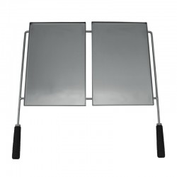 Plaque pour picanha en inox 48 x 38 cm - 4