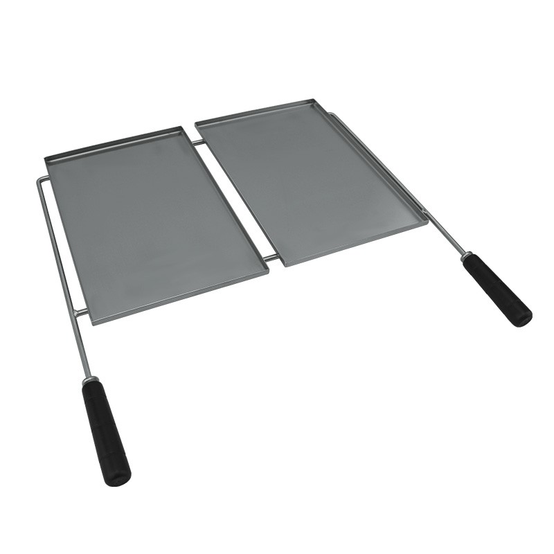 Plaque pour picanha en inox 48 x 38 cm - 1