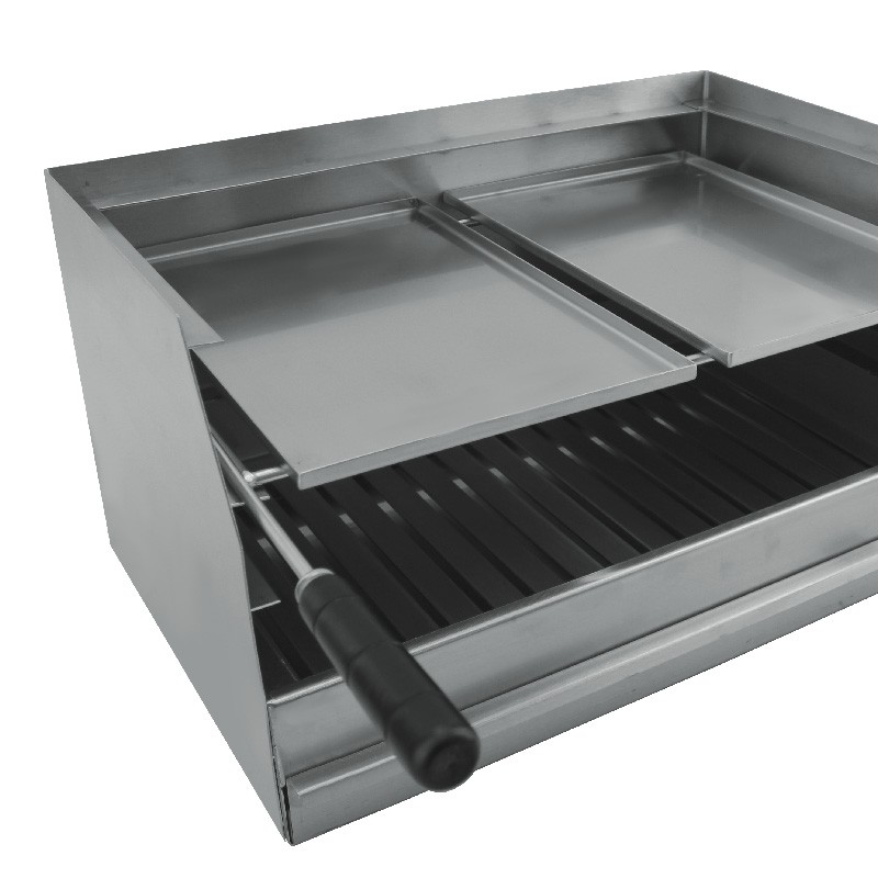 Plaque pour picanha en inox 48 x 38 cm - 2