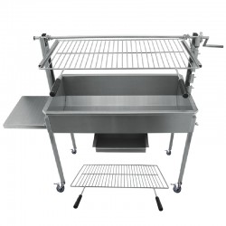 Barbecue au charbon de bois BlazeElite avec grille élévatrice - 1