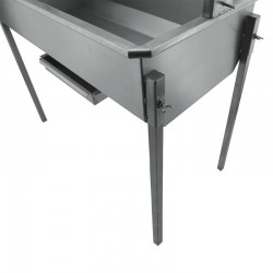 Barbecue au charbon de bois BlazeElite avec grille élévatrice - 3