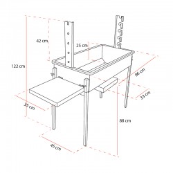 Barbecue au charbon de bois BlazeElite avec grille élévatrice - 7