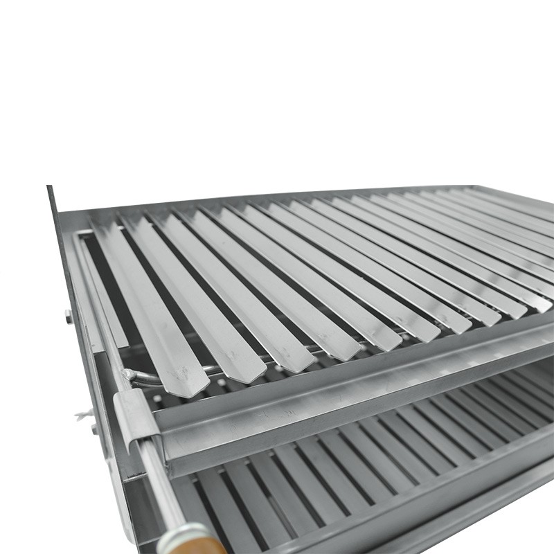 Gril à charbon BROIL avec brochette rotative en inox 60 x 40 cm - 6