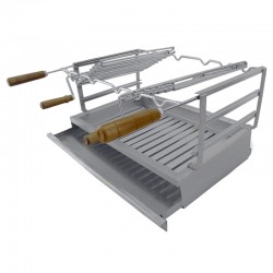 Barbecue gril encastrable FLAME en inox 60 x 40 cm - 3